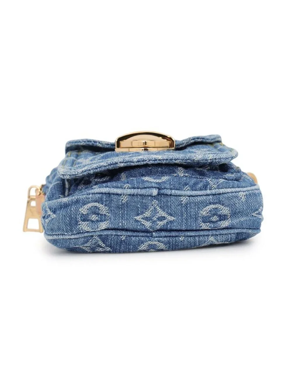 Louis Vuitton Shoulder Bag Monogram Denim LV Remix Pochette Fairfax
